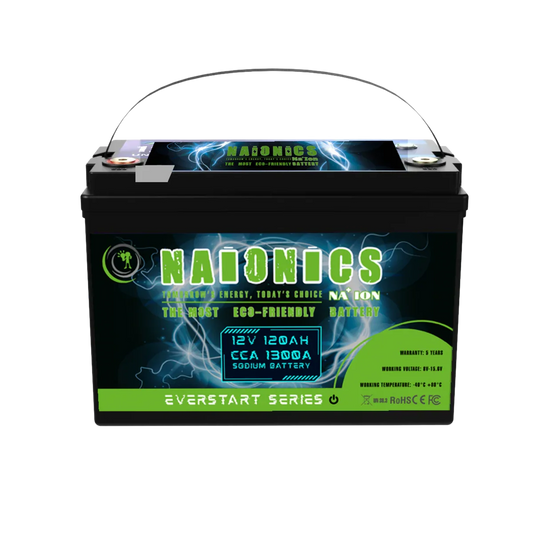 12V 120Ah sodium battery with 1300A CCA, eco-friendly Everstart Series design